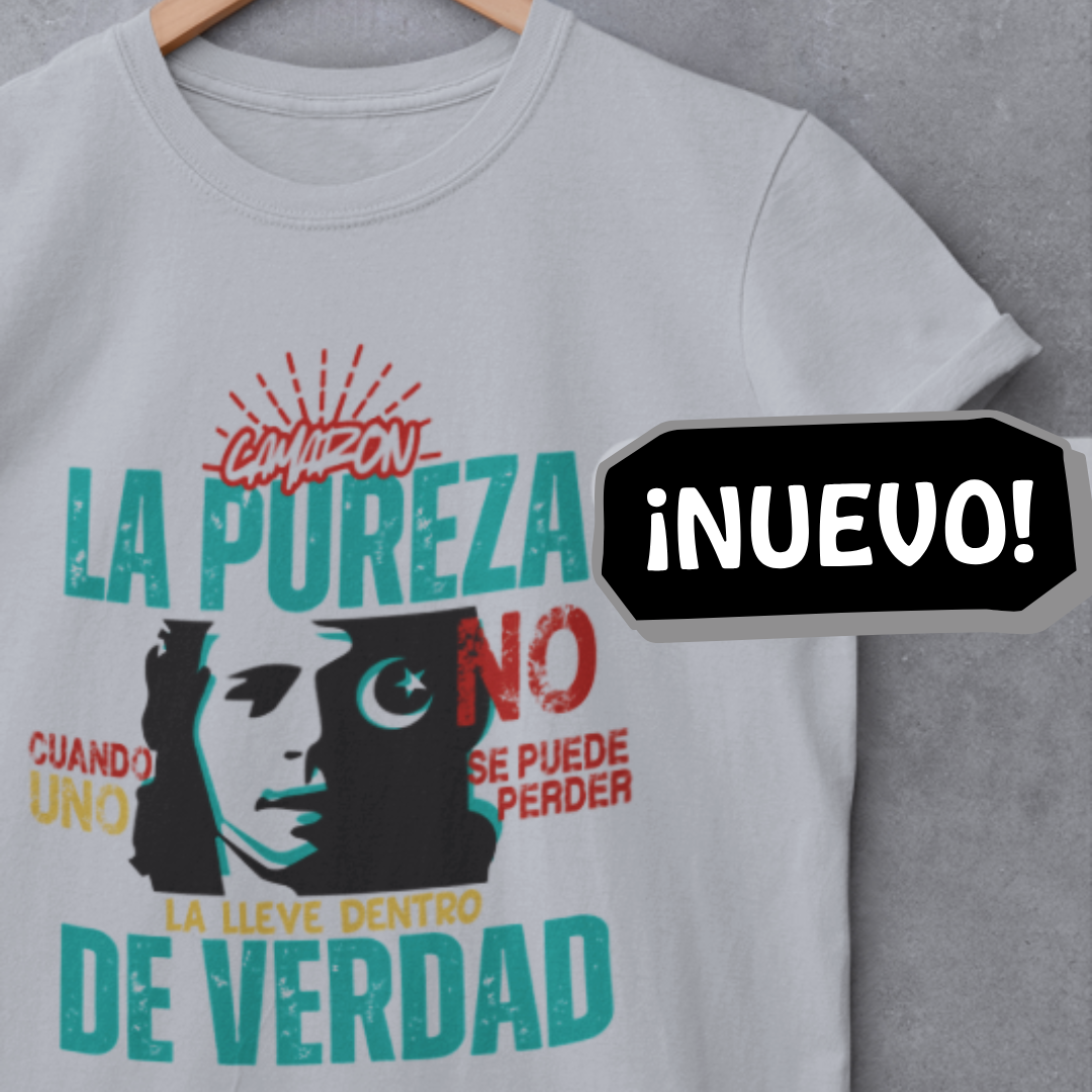 Camiseta «La Pureza No Se Puede Perder» – Esencia flamenca en blanco