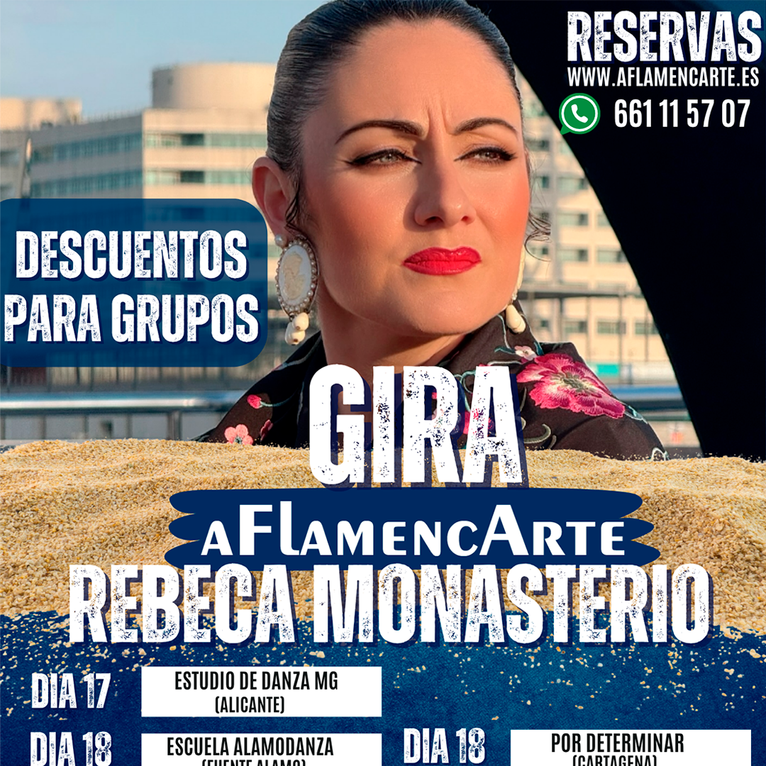 🔥 Gira de Masterclasses Flamencas 2025 con Rebeca Monasterio: Pasión y Arte en Cada Ciudad